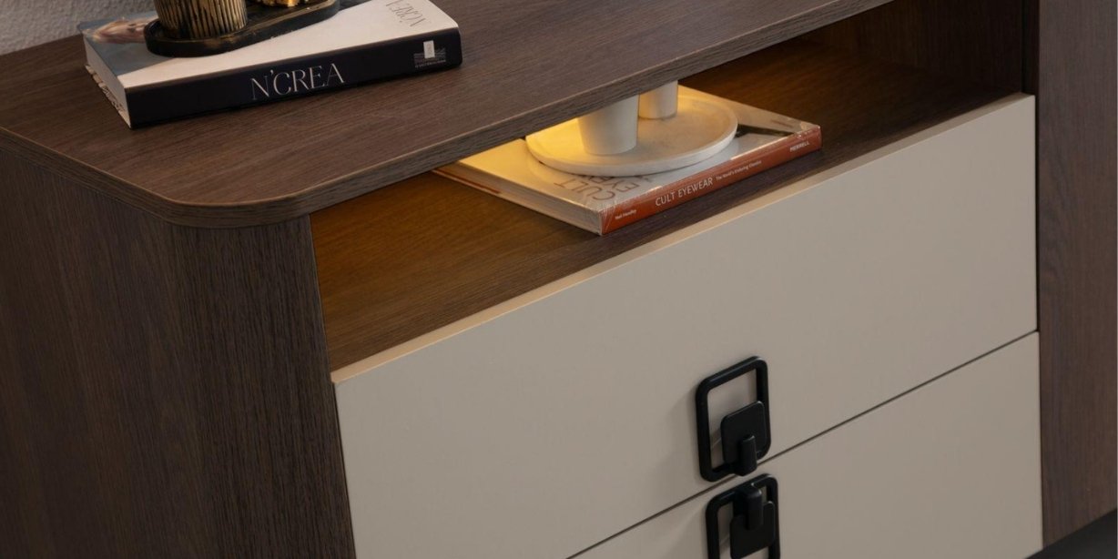 Prada Yemek Odası Takımı Koyu Ceviz